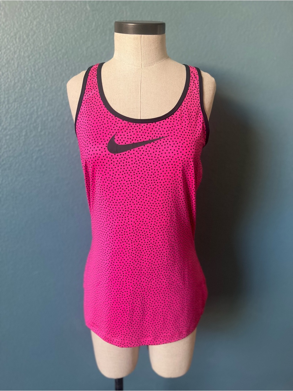 Nike Women’s Pink Dri-FIT Polka Dot Tank Top